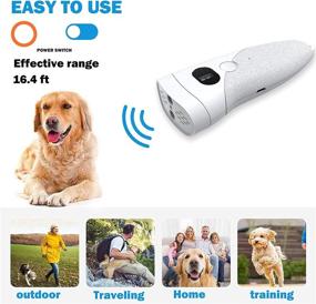 img 3 attached to 🐶 SUKEBITA Anti Barking Device: 3-in-1 Ultrasonic Dog Training with Dual Sensors - Stop Barking & Control Dogs Effectively, 9 Frequency No Bark Deterrent, Laser & Flashlight Function Included