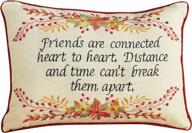 embroidered heart to heart accent throw pillow by collections etc logo