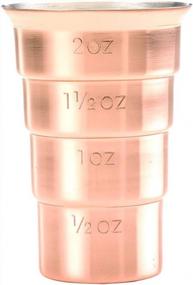 img 4 attached to 2 Oz Copper Barfly M37109CP Jigger Drink Measurer Without Handle