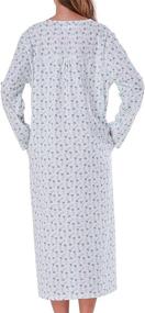 img 1 attached to Keyocean Nightgowns: Lightweight Long Sleeve Lounge Wear for Women - Clothing, Lingerie and Sleep Lounge