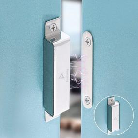img 2 attached to DonYoung Magnetic Latch - Keep Your Cabinet Doors Closed With 60Lb Magnet, Easy Installation - 3 Pack