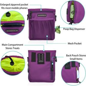 img 2 attached to 🐶 Premium Dog Treat Pouch for Training - Waldseemuller 3-in-1 Treat Bag with Waist & Shoulder Straps