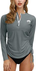img 3 attached to BesserBay Womens Rashguard Swimsuit Surfing Women's Clothing ~ Swimsuits & Cover Ups