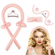 🌊 heatless curling rod headband scrunches: effortless and damage-free waves! logo