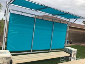 img 6 attached to Waterproof Pergola Gazebo Carport Awning Tarp Cover: SunShades Depot Rectangle Shade Sail Straight Edge With Grommets For Porch Patio Deck Yard - 6' X 8' Beige, 480GSM