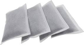 img 4 attached to Enhanced Odor Control: 4 Pack Activated Charcoal Refill Filters for iTouchless Trash Cans 8 Gallon & Above