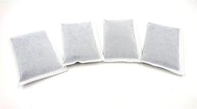 img 3 attached to Enhanced Odor Control: 4 Pack Activated Charcoal Refill Filters for iTouchless Trash Cans 8 Gallon & Above