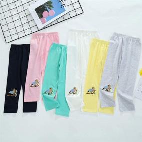 img 3 attached to Little Leggings Cotton Length Toddler Girls' Clothing ~ Leggings