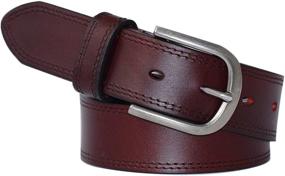 img 4 attached to PAZARO Womens Leather Grain Apparel Women's Accessories : Belts