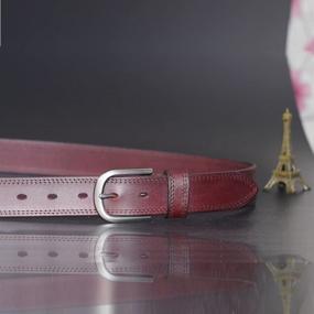 img 3 attached to PAZARO Womens Leather Grain Apparel Women's Accessories : Belts