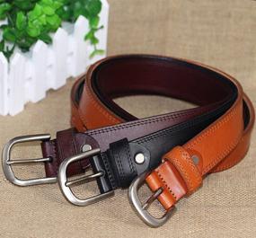 img 2 attached to PAZARO Womens Leather Grain Apparel Women's Accessories : Belts