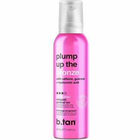 img 4 attached to B.Tan Plump Up The Bronze Gradual Self Tanner Whip - Daily Aerosol Foam For Deep, Dark Everyday Glow Enriched With Hyaluronic Acid + Guarana For Juicy, Vegan Skin, 7 Fl Oz - Cruelty And Paraben Free
