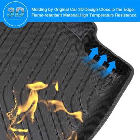 img 2 attached to 🚗 Premium All Weather TPO Rear Cargo Liner Trunk Floor Mat for Buick Envision 2016-2020: Top Quality Auto Accessories