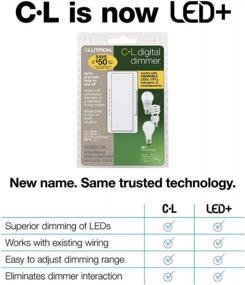 img 3 attached to Lutron Maestro MACL-153M-WH LED+ Dimmer Single/Multi Pole White For LEDs, Halogen & Incandescent Bulbs