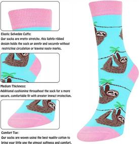 img 1 attached to Детские милые носки с изображением единорога и животных, забавные подарки для девочек от 2 до 15 лет, Zmart, русалка для девочек