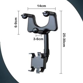 img 3 attached to 360°Rotatable and Retractable Car Phone Holder: An All Mobile Universal Multifunctional Adjustable GPS and Rearview Mirror Phone Holder