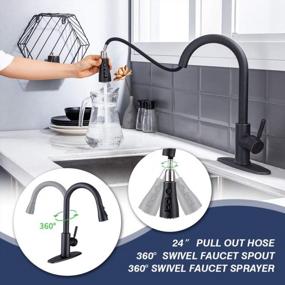 img 1 attached to Upgrade Your Kitchen With WEWE Pull Down Sprayer Faucet In Oil Rubbed Bronze Finish - Ideal For Residential And Commercial Settings