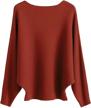 makarthy women's batwing sleeves knitted dolman sweaters pullovers tops 2 logo