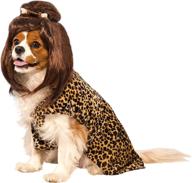 pet costume and wig - rubie's cave girl logo