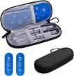 insulin cooler travel case by yarwo - diabetic medication organizer with 2 ice packs for insulin pens and other supplies, black logo