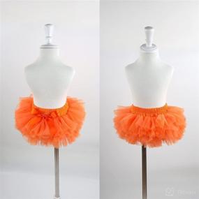 img 3 attached to 👶 Slowera Baby Girls Tutu Skirt with Diaper Cover - Fluffy, Soft, and Smooth