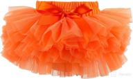 👶 slowera baby girls tutu skirt with diaper cover - fluffy, soft, and smooth logo