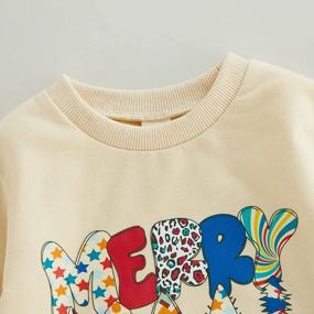 img 1 attached to Valentine'S Day Newborn Baby Outfit: Funny Lettered Sweatshirt Romper And Long Sleeve Top For Fall And Winter Wear