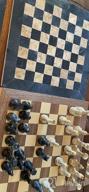 img 1 attached to 15" Handmade Marble Chess Set - Staunton & Ambassador Gift Style - Black/Fossil Coral review by Anthony Colton