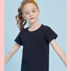 img 3 attached to 👕 KISBINI Short Sleeve Cotton Solid T-Shirt Collection for Toddler Boys and Girls