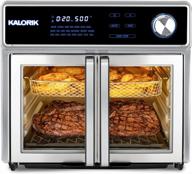 kalorik maxx air fryer oven grill deluxe: smokeless indoor combo with rotisserie, bbq & 12 accessories logo