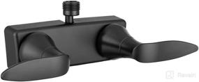 img 4 attached to 🚿 Dura Faucet DF-SA100LH-MB RV Shower Faucet Valve Diverter with Ergonomic Levers (Matte Black)