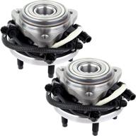 🔧 eccpp 515052 front wheel hub bearing assembly 4wd 4x4 w/abs - set of 2 for driver/passenger side (new) логотип