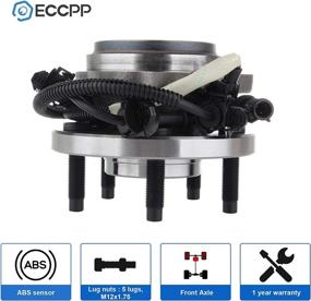 img 3 attached to 🔧 ECCPP 515052 Front Wheel Hub Bearing Assembly 4WD 4X4 w/ABS - Set of 2 for Driver/Passenger Side (New)