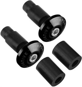 img 3 attached to 🏍️ 22mm 7/8inch Rubber Motorcycle Handlebar End Slider Plug Caps for Racing ATV Offroad - Suuonee Handlebar Plug (Black)