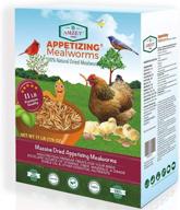 dried mealworms 11 lbs - all-natural chicken feed, bird & fish food, turtle & duck feed, reptile nutrition - non-gmo, preservative-free, high protein source logo