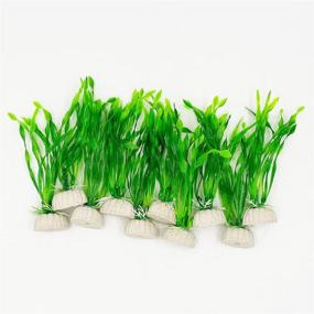 img 4 attached to 🐠 Enhance Your Fish Tank with Colorful Artificial Seaweed & Goldfish Hides - Set of 10 Aquarium Plants for a Stunning Waterscape (Size-S)