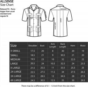 img 1 attached to Men'S Cuban Guayabera Shirts: Allsense Short Sleeve Relaxed Fit