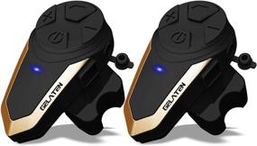 img 4 attached to 🏍️ Gelaten Motorcycle Bluetooth Headset BT-S3 Helmet Intercom Universal for Snowmobile, Mountain, and Road - Interphone Communication Systems Supporting up to 3 Riders (2 Pack)