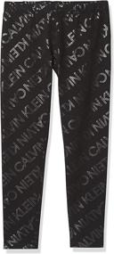 img 2 attached to Calvin Klein Girls Performance Leggings Girls' Clothing : Leggings