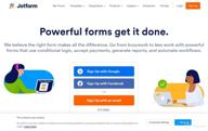 картинка 1 прикреплена к отзыву JotForm Mobile Forms от Alex Gilbert