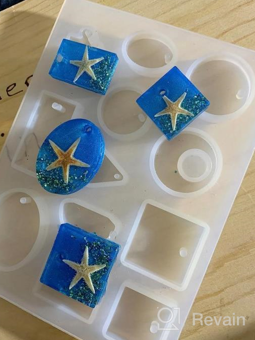 img 1 attached to UV Resin Kit With Light Clear Crystal Jewelry Making 200 G Hard Type Epoxy Glue Craft Molds Tool Starter Set By Puduo review by Matthew Blustein