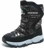 hobibear kids winter boots with waterproof and faux fur lining for outdoor activities логотип