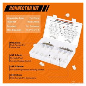 img 3 attached to 920PCS JST PH2.0 & XH2.54 Connector Kit with Terminal Wires - Complete Plug and Socket Wire Connectors Set