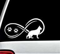 🐾 eye-catching h1001 infinity german shepherd dog decal sticker - express your love for german shepherds! логотип