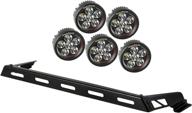 набор rugged ridge 11232.07 light bar kit: hood mounted 5 round для jeep wrangler jk 07-18 логотип