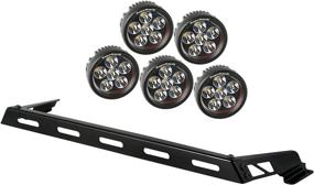 img 2 attached to Набор Rugged Ridge 11232.07 Light Bar Kit: Hood Mounted 5 Round для Jeep Wrangler JK 07-18