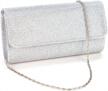 u-story women's elegant evening wedding party clutch bag with shoulder chain handbag tote logo