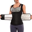 slimming body shaper zipper sauna suit for women - eleady sweat vest waist trainer corset, ideal workout tank tops logo