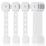 🔒 mykahood child safety strap locks, 8 pack dual action cabinet locks for babies, adhesive baby proofing locks for cabinets, adjustable strap for freezer, toilet, trash pail logo