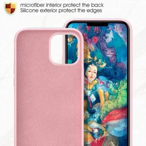 img 3 attached to MILPROX IPhone 13 Pro Case (2021) With Screen Protector, Silicone Bumper Rubber Gel Shell Cover & Soft Microfiber Lining For 6.1"【3 Cameras】-Pink